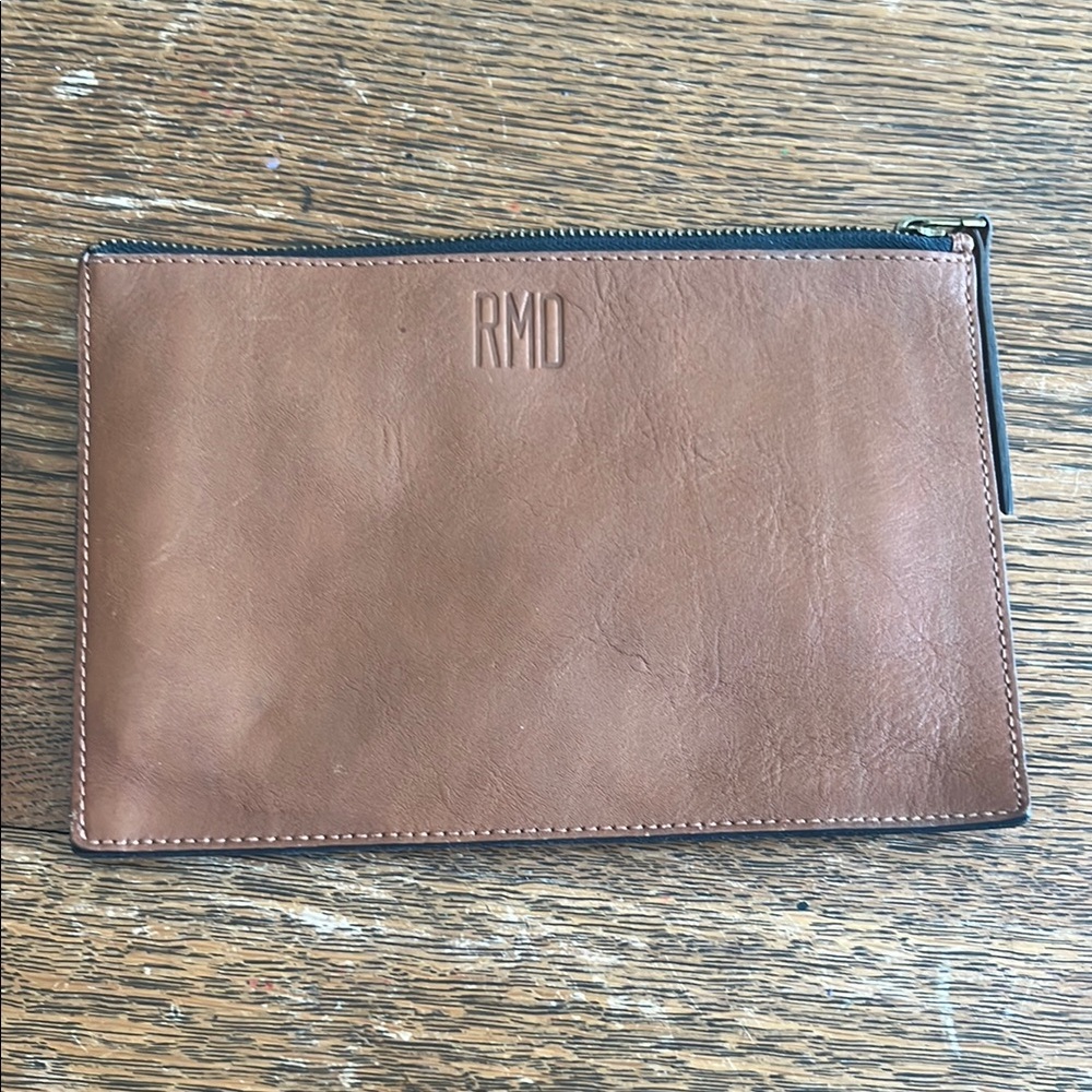 Madewell Leather Zipper Pouch Personalized RMD